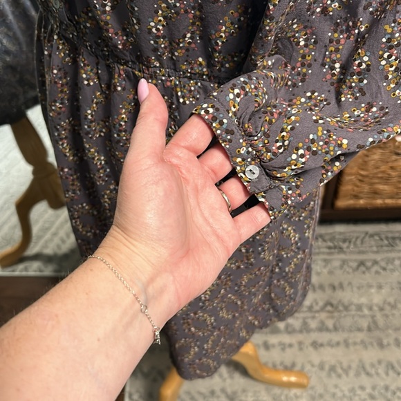 Zara Floral / polka dot pattern Boho Dress - Picture 4 of 8